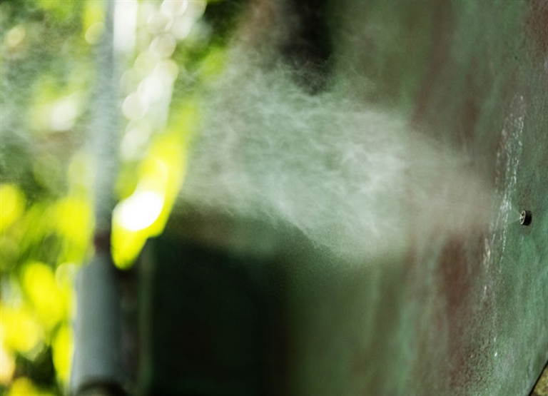 Outdoor mist cooling systems